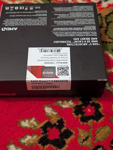 Другие комплектующие: Məhsul: AMD Ryzen 7 9800X3D prosessor + ASRock X870E NOVA WIFI ana — 3