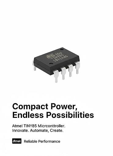 notebook: Микроконтроллер Atmel TINY85 Минимальный Размер. Максимальные — 1