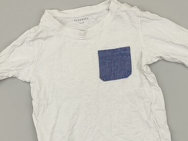 biała prazkowana bluzka: Blouse, Reserved, 3-4 years, 98-104 cm, condition - Good