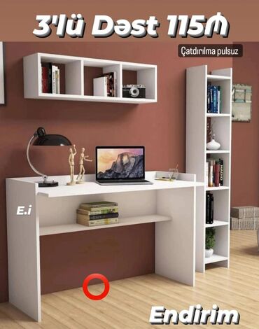 mdf material: *Yazı masası 115azn ✔️Rəng seçimi var *Çatdırılma və quraşdırılma