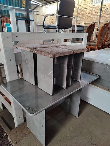 Кухонные столы и стулья: Кухонный стол и стул, Новый, Бесплатная доставка, цвет - Бежевый — 9