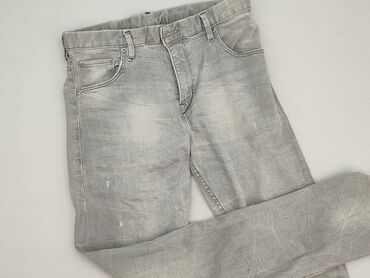 jeans biodrowki: Spodnie jeansowe, H&M, 16 lat, 170, stan - Dobry