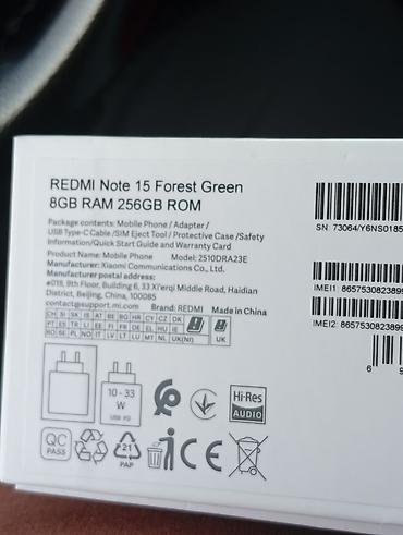 redmi ipad: Redmi 256 GB, rəng - Yaşıl, Zəmanət — 1