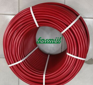 hamam qaplari: Formül markalı qırmızı PEX-a boru – döşəməaltı isitmə və isti-soyuq su