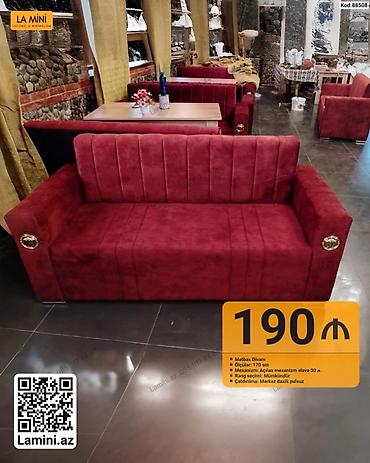 Диваны: Mətbəx divanı – Kod: 88508 - Ölçü: 170 sm - Mexanizm: Açılan (əlavə — 1