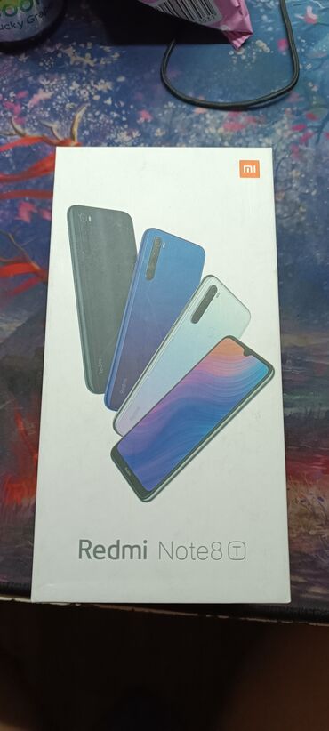 8t: Xiaomi, Redmi Note 8T, Б/у, 128 ГБ, цвет - Синий, 2 SIM