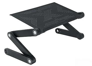 Druga oprema za računare i laptopove: Podesivi aluminijumski stalak/stočić za laptop - Višenamenski dizajn — 5