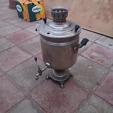 arıqlama cayi: Klassik metal samovar - Material: paslanmayan polad/tutqun metal — 1