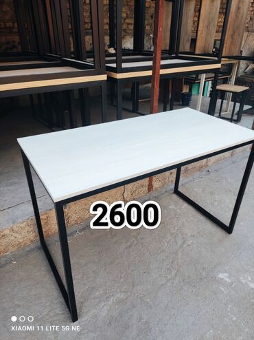 Офисные столы: Офисный стол, Нерегулируемый, цвет - Черный, Прямоугольный, ЛДСП — 2