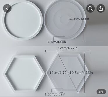 Şirniyyət qəlibləri: Şirniyyət qəlibləri, Silikon, 8 — 13
