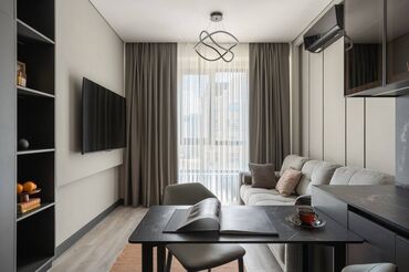 тц бишкек парк: 2 комнаты, 53 м², Элитка, 12 этаж, Дизайнерский ремонт