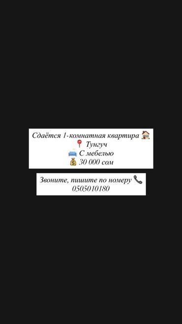 долгосрочная аренда квартира: 1 комната, Собственник, С мебелью полностью