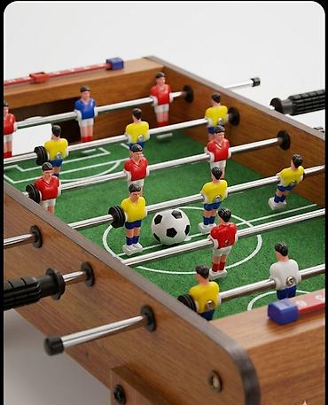 İdman oyunları: Mini stolüstü futbol (foosball) oyunu - Ölçülər: 50 x 25 x 16 sm — 4