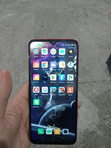 realme 5 qiymeti: Realme C3, 64 GB, rəng - Qırmızı, İki sim kartlı, Face ID, Sensor