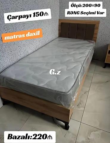 oksigen balonu icarə: Tək nəfərlik çarpayı – ölçü: 200x90 sm. Rəng seçimi var. Matras — 1