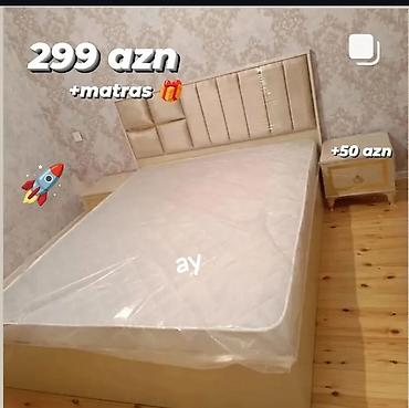 kravat: Mebel dəsti – yumşaq başlıqlı ikinəfərlik çarpayı və matras - Rəng — 1