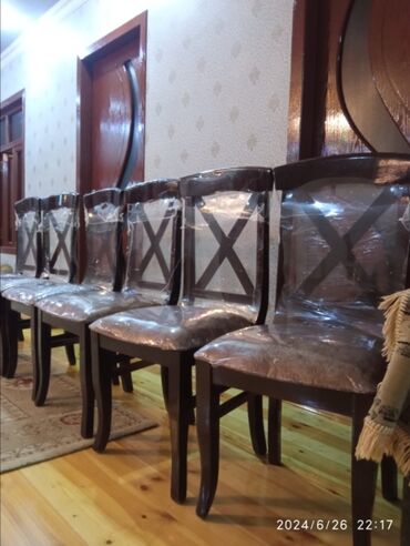 stol stullarin satisi: 6 стульев, Новый, Азербайджан, Платная доставка