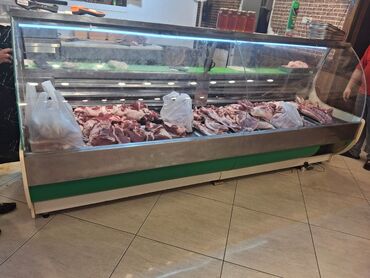 Digər restoran, kafe avadanlığı: Et vitrin soyuducu 1500 Azn. Ideal veziyyetde. Olchu 3metr. Unvan