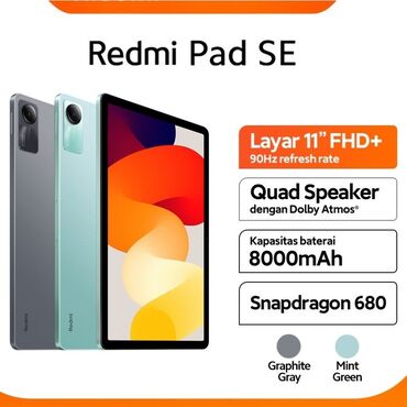 планшет redmi pad: Планшет, Xiaomi, память 256 ГБ, 11" - 12", Wi-Fi, Новый, Классический