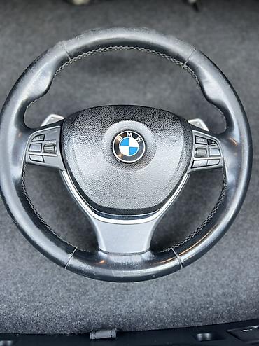 sukan seti: BMW F10 sükan çarxı – - Orijinal BMW sükanı, dəri üzlü - Sol tərəfdə — 1