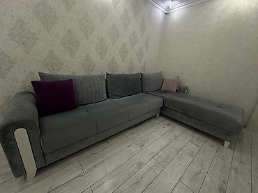 Divanlar: Künc divan, İşlənmiş, Bazalı, Vеlur parça, Çatdırılma yoxdur — 2