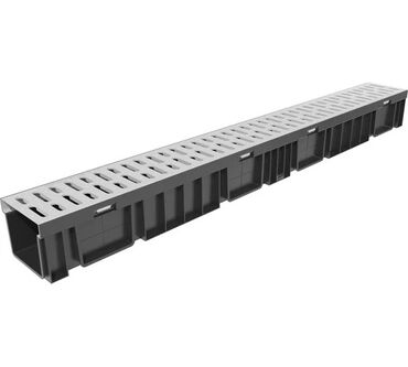 olcu lazeri: Lineer yağış suyu kanalı – plastik korpuslu, metal torlu üst örtüklə