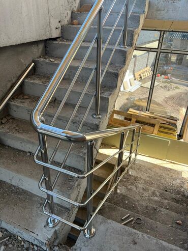 Лестницы: Перила из нержавеющей стали !стандарт три заполнения ! качество и