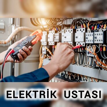 şifer ustası: Evin elektrik xəttlərinin çəkilməsi Çılçıraqların quraşdırılması