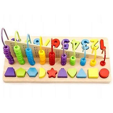 mima vozicek: EDUKATIVNA RAČUNALJKA + DRVENI BROJEVI – ECO TOYS Šifra proizvoda — 1