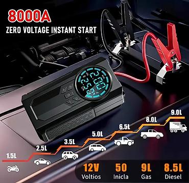 10 lato: Avtomobil Jump Starter + Hava Kompressoru - Bütün hava şəraitində — 7