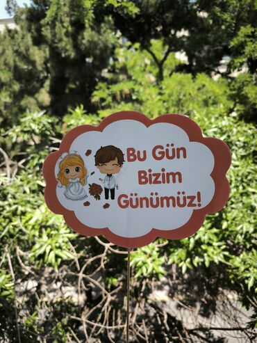 Toy aksesuarları: Pankartlar ucuz qiymətə 1 ədədi 0.70 AZN hamısını götürən olsa