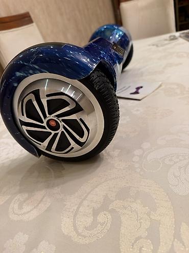 Elektrik nəqliyyatı: Elektrikli giroskut (hoverboard) – mavi “galaxy” dizayn - Təkər — 6