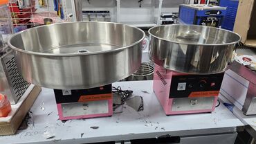 пакет большой: Два аппарата для приготовления сладкой ваты с розовыми основаниями и