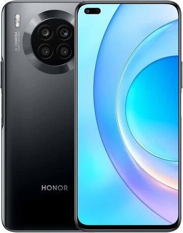 kredit telefon: Honor 50 Lite, 128 GB, rəng - Qara, Barmaq izi, İki sim kartlı