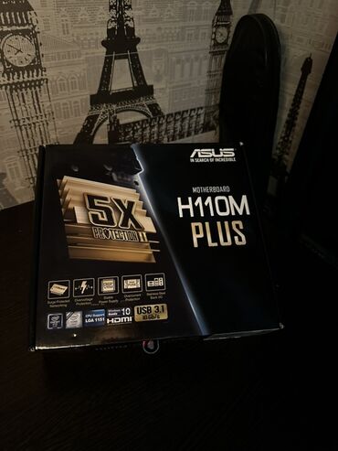 Digər ehtiyat hissələri: Ana Platası Asus H110M Plus, Yeni