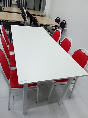 modern stol stul: Qonaq otağı üçün, Yeni, Açılmayan, Dördbucaq masa, 6 stul — 5
