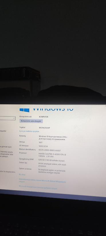 Acer: Acer noutbuk + aksesuarlar Texniki göstəricilər: - Prosessor: Intel — 3