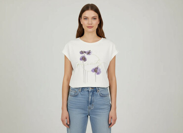 oversized t shirty basic: Футболка жіноча, розмір L