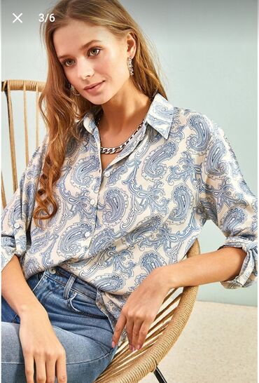 Рубашки и блузы: Bialcon, M (EU 38), цвет - Синий
