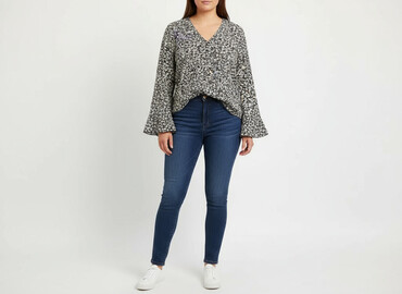bluzki nietoperz plus size: Жіноча блуза, розмір 3XL