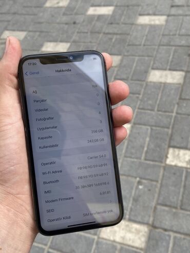 iphone x satiram: IPhone X, 256 GB, Qara, Face ID