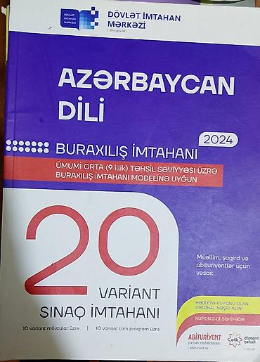 Məhsul: Azərbaycan dili – Buraxılış İmtahanı 2024 (DİM) - Ümumi orta lalafo.az -da Məhsul: Azərbaycan dili – Buraxılış İmtahanı 2024 (DİM) - Ümumi orta