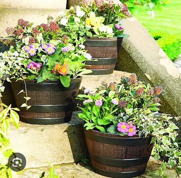 Süni güllər: Taxta dibçək, Dekorativ yumru dolab-çəllək, sifarişlə hazırlanması — 9