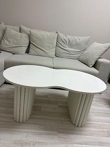 Oval masa, Açılmayan, Təkərsiz, MDF — 2