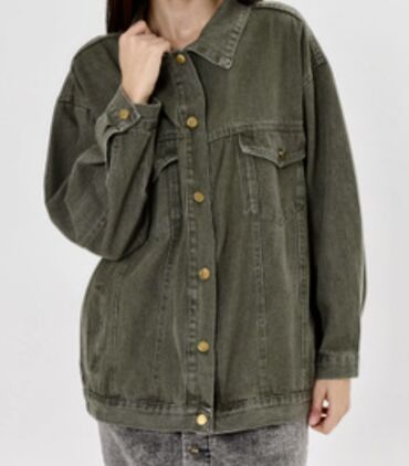 Джинсовые куртки: Джинсовая куртка, Свободная модель, С вышивкой, Все размеры — 2