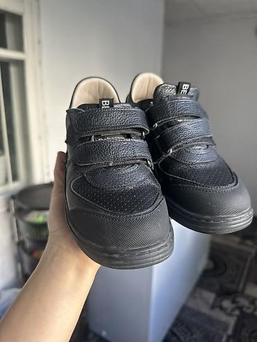 Детская обувь: Детские черные туфли/кроссовки для школы - Модель: Babotou Kids Shoes — 2