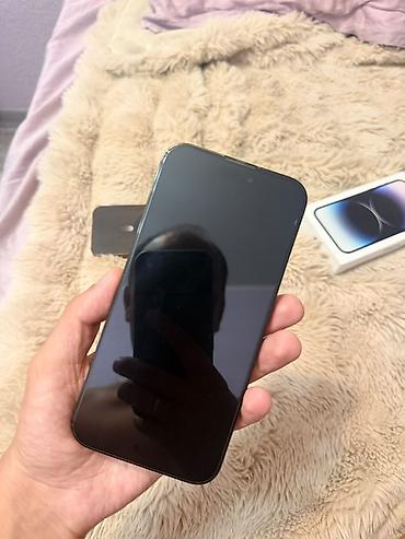 pixel 6 pro: IPhone 14 Pro Max, Б/у, 128 ГБ, Черный, Защитное стекло, 80 % — 1