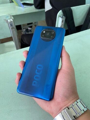 Poco: Poco X3 NFC, Б/у, 128 ГБ, цвет - Голубой, 2 SIM