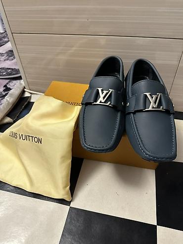 кожаный обувь: Мужские лоферы Louis Vuitton Drivers - Модель: кожаные — 4