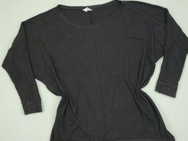 czarne bluzki z długim rękawem eleganckie: Blouse, M (EU 38), condition - Good